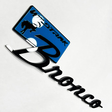 Brronco Wildtrak Fender Badges Tailgate Emblem 3d Badge Black vs Blue
 5