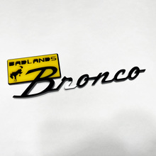 Badges badges badlands badges tailgate embranche 3d badge noir vs jaune
 2
