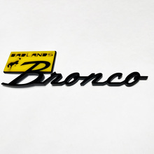 Badges badges badlands badges tailgate embranche 3d badge noir vs jaune
 3