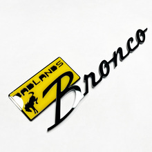 Badges badges badlands badges tailgate embranche 3d badge noir vs jaune
 5