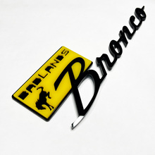 Badges badges badlands badges tailgate embranche 3d badge noir vs jaune
 6