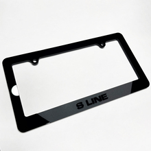 S LIGNE VICHIELLE Plaque d'immatriculation Couvre les cadres décor pour la ligne Audi S
 2