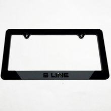S LIGNE VICHIELLE Plaque d'immatriculation Couvre les cadres décor pour la ligne Audi S
 3