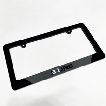 S LIGNE VICHIELLE Plaque d'immatriculation Couvre les cadres décor pour la ligne Audi S
 6