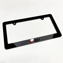 Cadre de plaque d'immatriculation acrylique style RS pour Audi RS_2