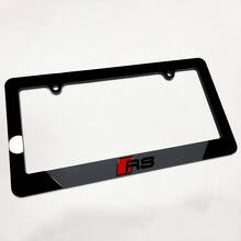 Cadre de plaque d'immatriculation acrylique style RS pour Audi RS_4