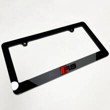Cadre de plaque d'immatriculation acrylique style RS pour Audi RS_5