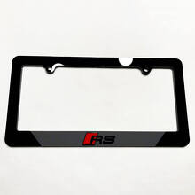 Cadre de plaque d'immatriculation acrylique style RS pour Audi RS_6