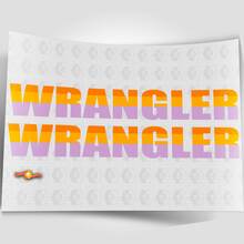 Autocollants rétro Hood Stickers pour Jeep Wrangler Rubicon Renegade
 2