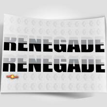 Autocollants rétro Hood Stickers pour Jeep Wrangler Rubicon Renegade
 3