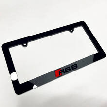 Cadre de plaque d'immatriculation en acrylique style RS6 pour Audi RS6_2