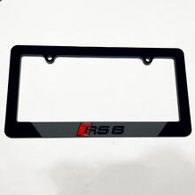 RS6 RS 6 Plaque d'immatriculation des véhicules Couvrages de couvertures décor pour Audi RS6
 3