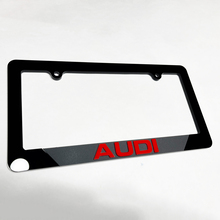 La plaque d'immatriculation du véhicule couvre les cadres décor pour Audi
 3