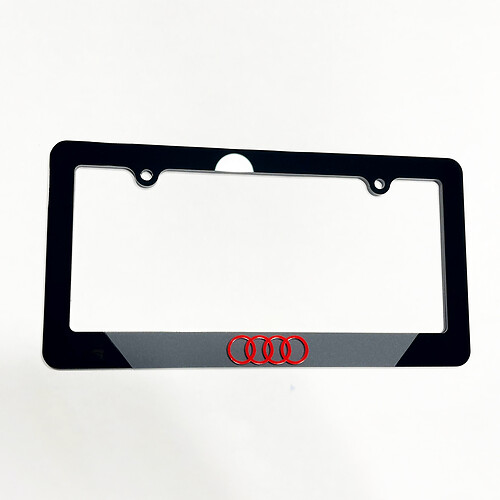 La plaque d'immatriculation du véhicule couvre les cadres décor pour Audi
