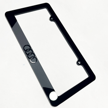 Anneaux de la plaque d'immatriculation du véhicule Couvre-plaques de cadres décor pour Audi 2
 4