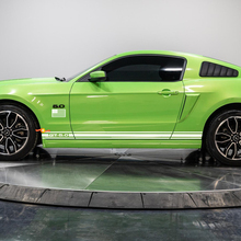 Rocker Panel 5.0 GT Stripe Kit With Us Flag Vinyl Decal Sticker for Ford Mustang
 2