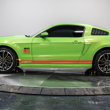 Rocker Panel 5.0 GT Stripe Kit With Us Flag Vinyl Decal Sticker for Ford Mustang
 3