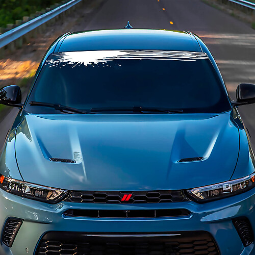 Banteur de pare-brise à taches de pare-brise autocollant - graphiques en vinyle personnalisés ajustés à l'esquive Hornet
