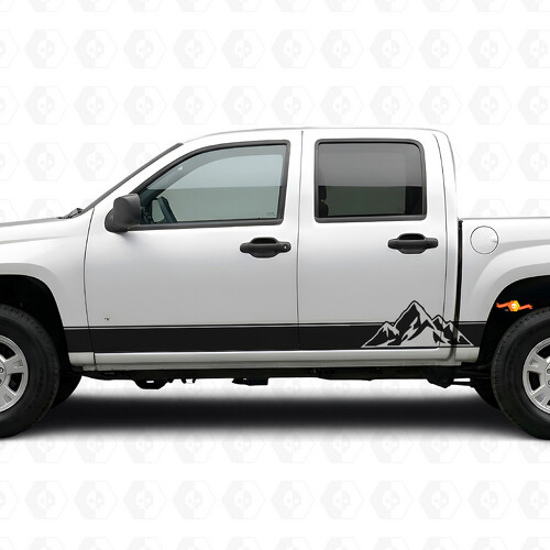 Bandes en vinyle superposées pour porte et panneau latéral pour Chevrolet Colorado 1ère génération 2004-2012_1