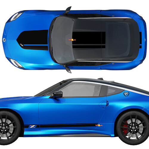 Nissan Nismo Z Héritage Edition Hood Side Sticker Decal Vinyl Graphic Kit
