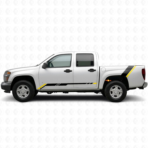 Bandes en vinyle Accent Rising pour porte et bas de caisse Chevrolet Colorado 1ère génération 2004-2012