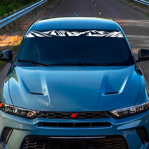 Banner de pare-brise Sticker Sticker - Graphique en vinyle personnalisé ajusté pour esquiver Hornet
