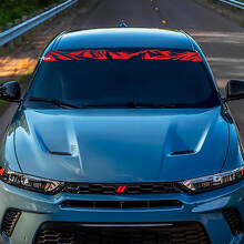 Banner de pare-brise Sticker Sticker - Graphique en vinyle personnalisé ajusté pour esquiver Hornet
 3