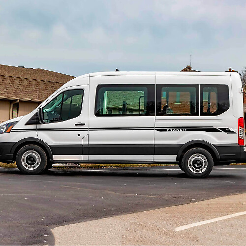 Autocollants en vinyle bandes latérales Transit Letter Line 3 pour Ford Transit 1