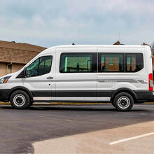 Autocollants en vinyle bandes latérales Transit Letter Line 3 pour Ford Transit 2