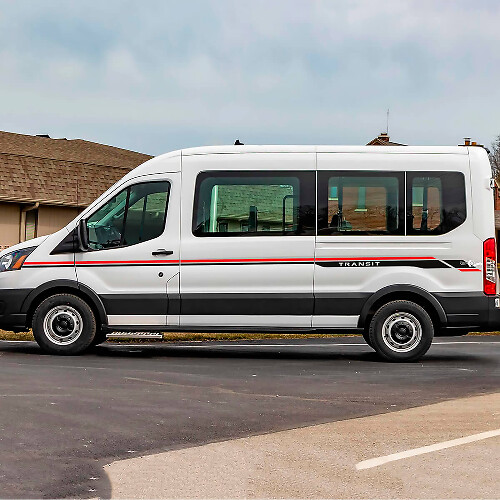 Ford Transit Vinyl Side Stripes décalcomanies deux couleurs

