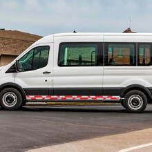 Sécractions à carreaux latérales en vinyle Ford Transit Vinyle
 3