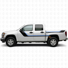 Bandeaux vinyle supérieurs accentués balayant porte et flanc de benne pour Chevrolet Colorado 1ère génération 2004-2012_3