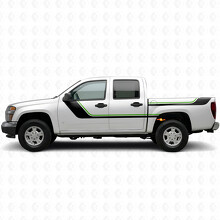 Bandeaux vinyle supérieurs accentués balayant porte et flanc de benne pour Chevrolet Colorado 1ère génération 2004-2012_4
