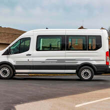 Ford Transit Text personnalisé Vinyl Side Stripes décalcomanies
 2