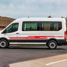 Ford Transit Text personnalisé Vinyl Side Stripes décalcomanies
 3