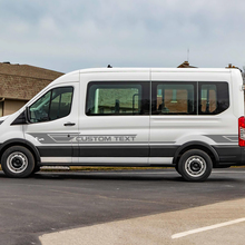 Ford Transit Text personnalisé Vinyl Side Stripes décalcomanies 2
 2