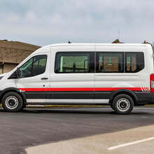 Autocollants Vinyle Graphiques Bandes Latérales de Course 2 pour Ford Transit 2