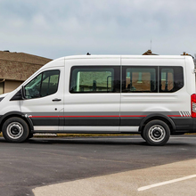 Ford Transit Racing Graphics Vinyl Side Stripes décalants autocollants 2
 3