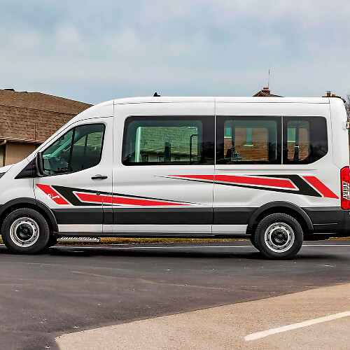 Ford Transit Racing Tribal Graphics Vinyl Side Stripes Stickers Stickers 2

