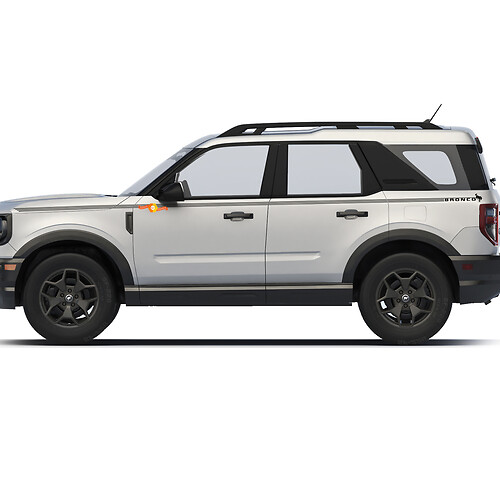 Portes latérales rayures de pin pour les autocollants Ford Bronco Side Stickers
