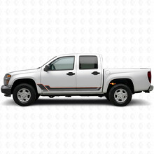 Bandes Vinyle Angulaires Contour Porte & Bas de Caisse pour Chevrolet Colorado 1ère Gén 2004-2012_2