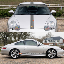Porsche 911 Carrera Stripes Retro Hood Side Windshield Decal Sticker Kit
 2