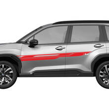 Bandes de course en vinyle autocollantes pour bas de porte latérale 5 pour Subaru 3