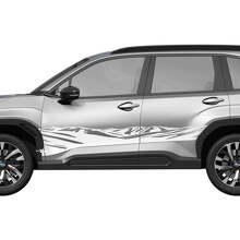 Autocollant Vinyle Rayures de Course Plinthe Porte Latérale Montagne pour Subaru 2