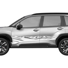 Montagnes Portes latérales Rocker Panneau Racing Stripes en vinyle Decal - Graphic Sticker Universal Fit Suba 4
 2