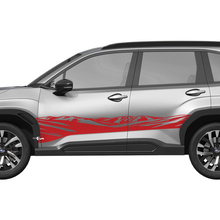 Montagnes Portes latérales Rocker Panneau Racing Stripes en vinyle Decal - Graphic Sticker Universal Fit Suba 4
 3