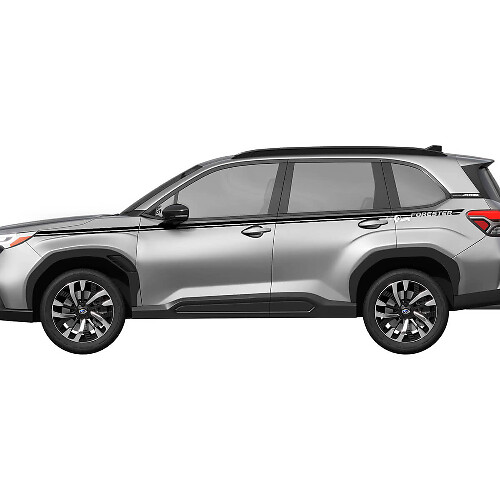 Bandes de course en vinyle pour bas de portes latérales - Autocollant graphique ajustement universel Subaru Forester
