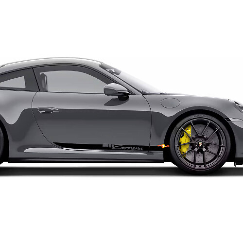 Kit d’autocollants vinyle bandes latérales lettrage 911 Carrera pour Porsche 911_1