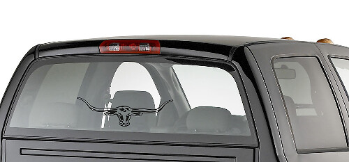 Grand autocollant de vitre arrière cornes de taureau Longhorn pour voiture camion