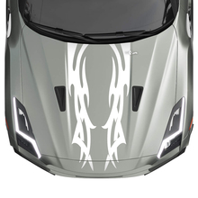 Hood Double Tribal Graphics Stripes Decal Kit pour Nissan GT-R
 2